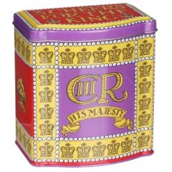 King Charles III Bow Fronted Caddy