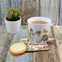 Kittens in Mittens Bone China Mug (Boxed)