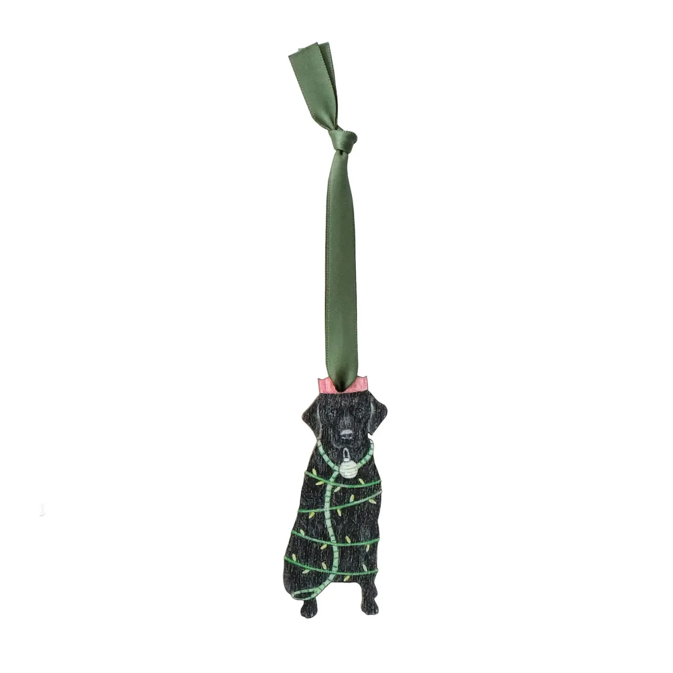 Labrador Wooden Christmas Decoration
