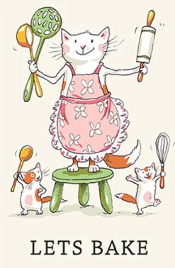 Let's Bake Tea Towel