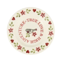 Lovebirds True Love  8 1/2 Plate