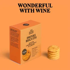 Mature Cheddar, Chilli and Almond Drinks Biscuits 110g