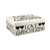Mr. & Mrs. Black Toast Deep Rectangular Tin