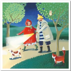 Nightwalk  Greetings Card