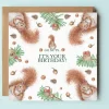 Nutty Squirrels Birthday Card