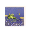 Party Frogs Greeting Card by Sara Miller