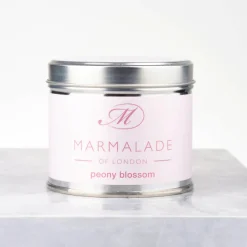 Peony Blossom Medium Tin Candle