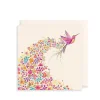 Pink Hummingbird Greeting Card by Sara Miller