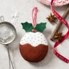 Plum Pudding Wool Mix Felt Craft Kit