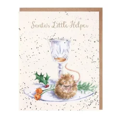 'Santa's Little Helper' Christmas Greetings Card