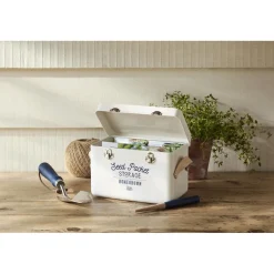 Seed Packet Storage Tin in Stone