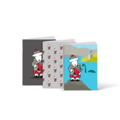 Set of 3 Herdy McHerdy A6 Notebooks