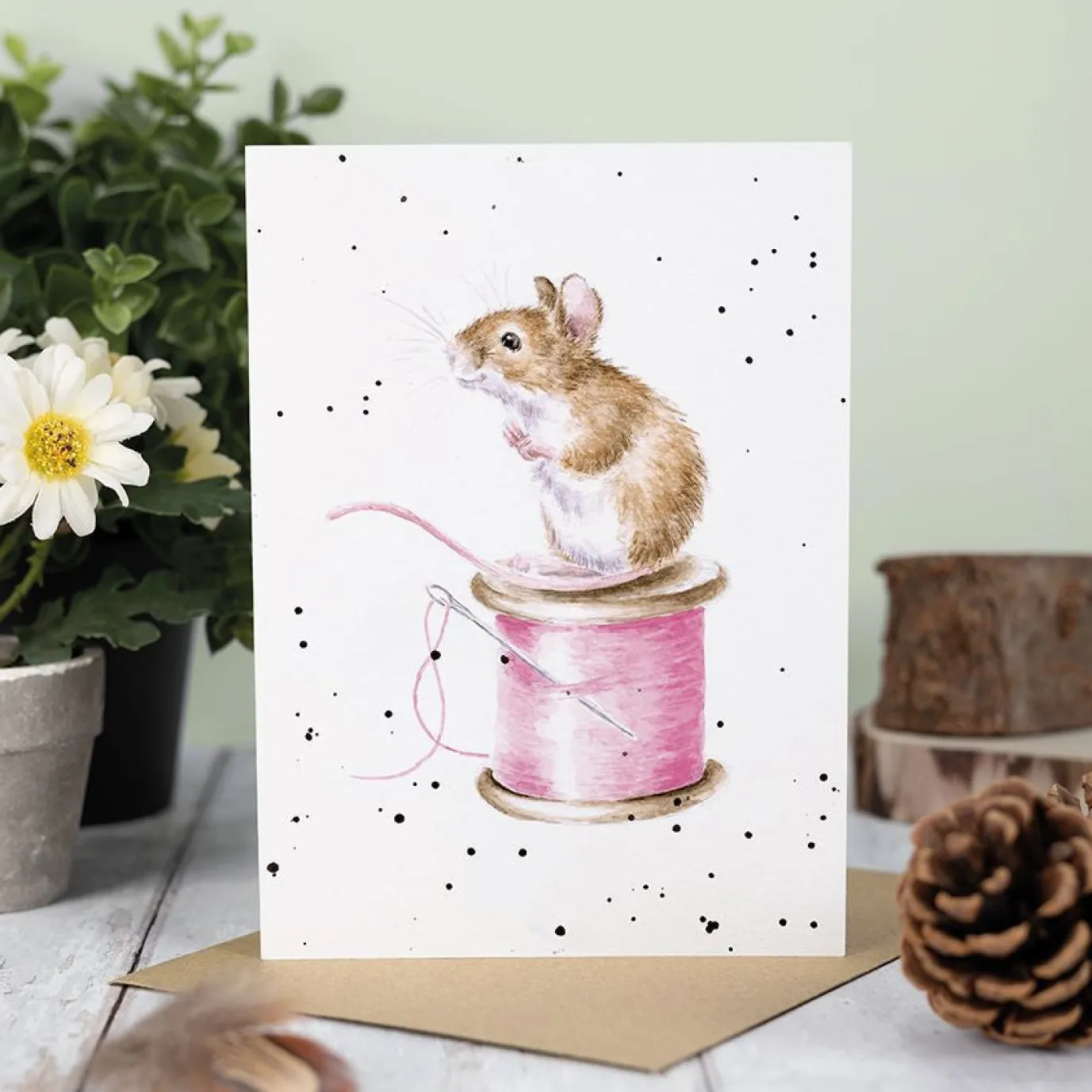 'Sew it Begins' Blank Greetings Card