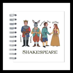 Shakespeare Wire Bound Mini Notebook