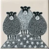 Sheep Coaster by Moorland Pottery