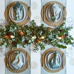 Snowflake Sterling Linen Napkin 2 pack