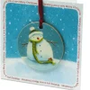 Snowman Melamine Bauble Card