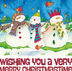 Snowmen Merry Christmas Pack of 6 Christmas Cards