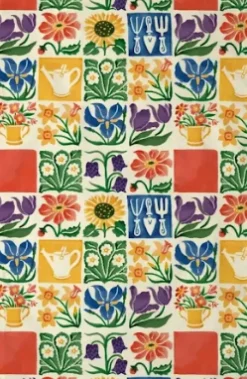 Summer Flowers Tea Towel