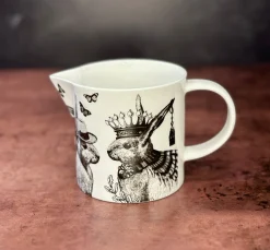 Sunday Best Rabbits Bone China Jug- White