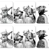 Sunday Best White Coasters Set of 6