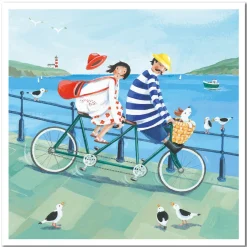 Tandem Ride Greetings Card