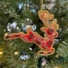 Tartan Leaping Stag Decoration by Tinker Tailor London