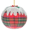 Tartan Plum Pudding Decoration