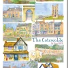 The Cotswolds by Emma Ball Tea Towel