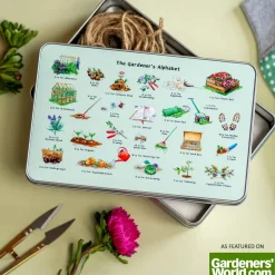 The Gardener's Alphabet Storage Tin