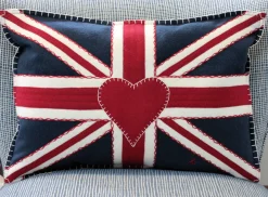 Union Jack Pillow - Navy