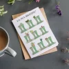 Vegetable Welly Boot "Ha-pea Birthday" Birthday Card