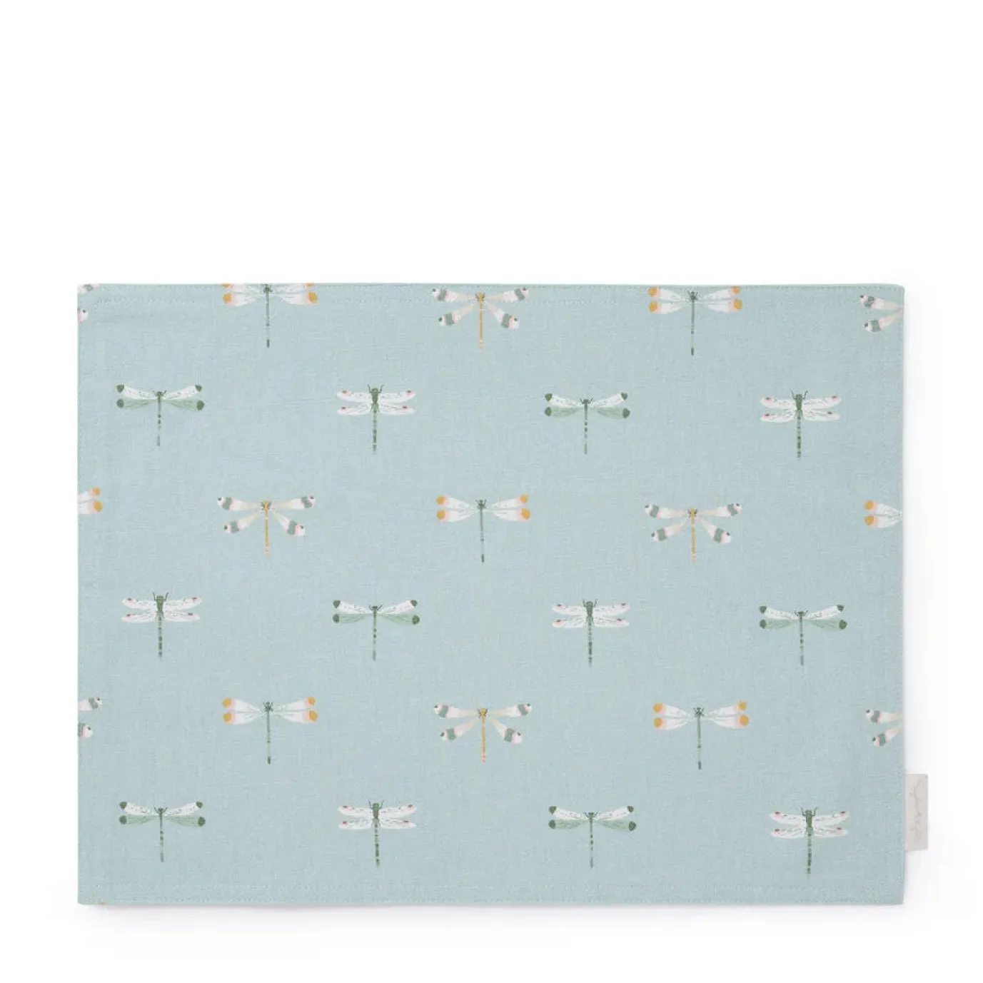 Watercolor Dragonfly Fabric Placemat - Set of 2