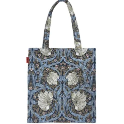 William Morris Pimpernel and Thyme Blue Flat Tote Bag