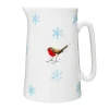Winter Robin Bone China Large Jug