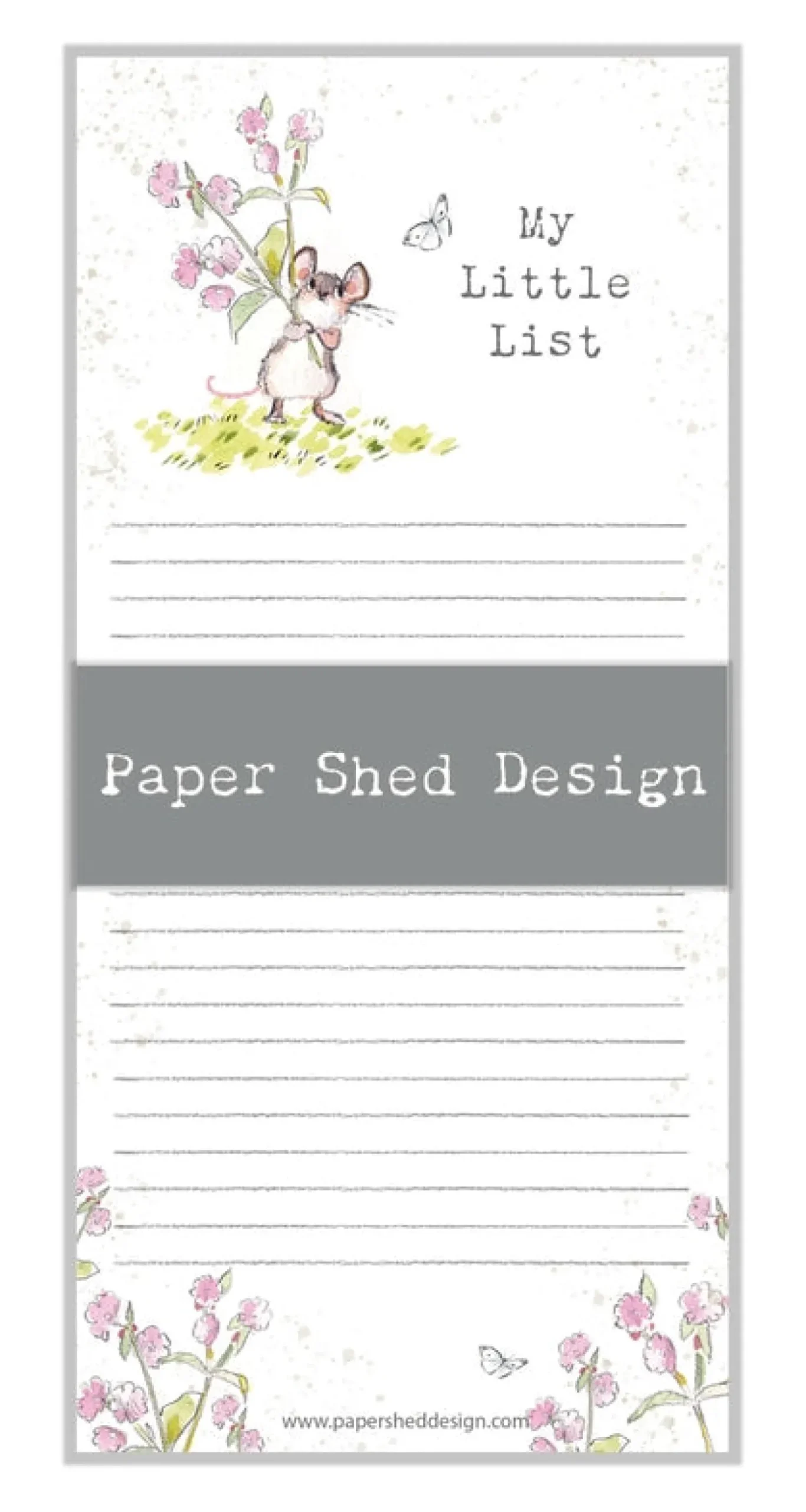 Woodland Mouse "My Little List" Magnetic List Pad
