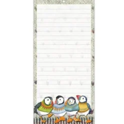 Woolly Puffins Lined Magnetic Pad