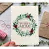 Wreath Christmas Card