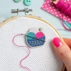 Yarn Basket Magnetic Needle Holder