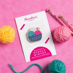 Yarn Basket Magnetic Needle Holder