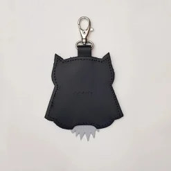Zatchels Union Jack Owl Leather Keyring